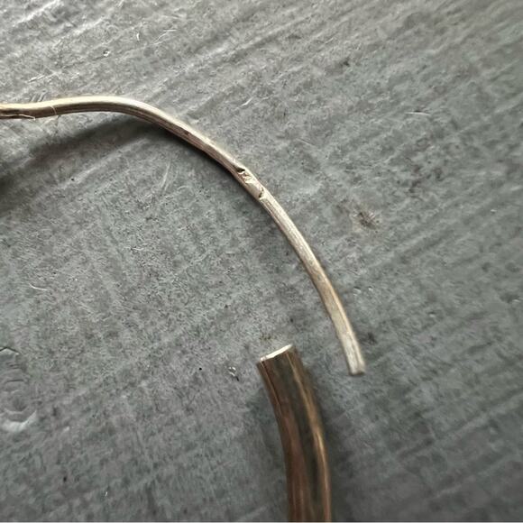 925 Sterling Silver Hoop Earrings - Picture 3 of 5